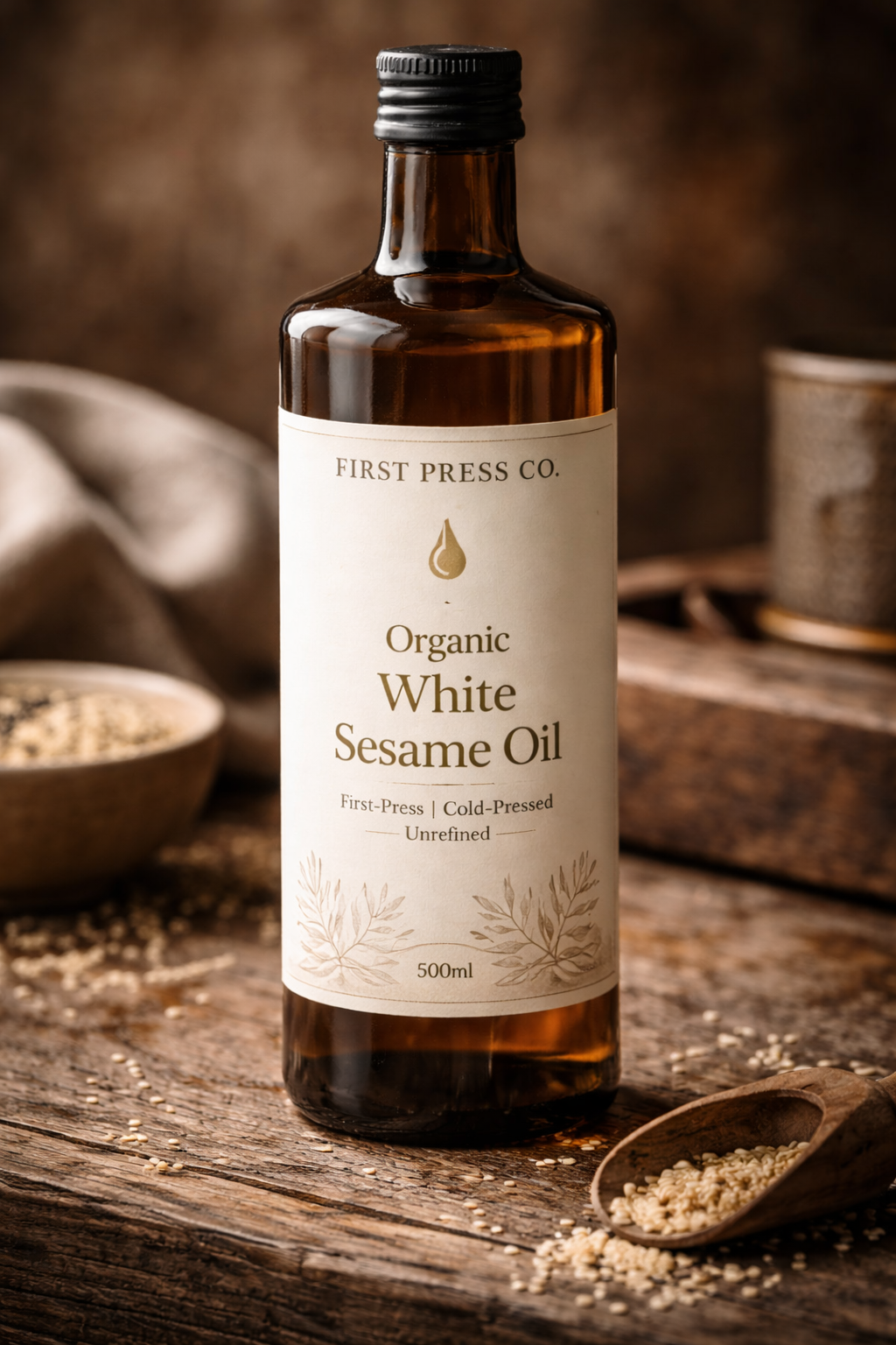 Organic White Sesame Oil
