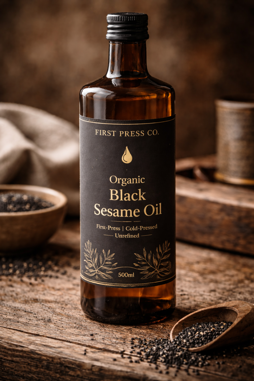 Organic Black Sesame Oil